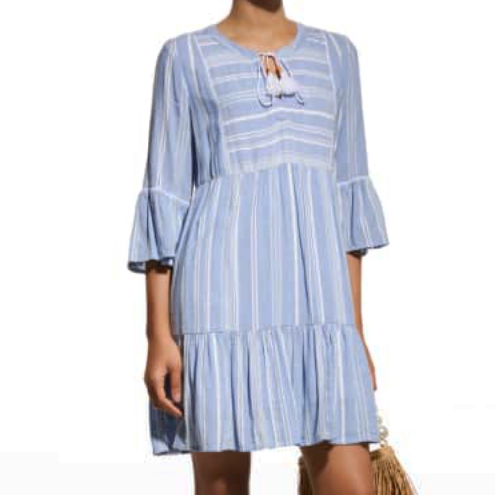 Tommy Bahama‎ - Just Beachy Striped Tiered Dress